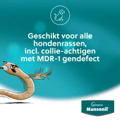 Mansonil All Worm Dog Tasty Small/Medium - Anti wormenmiddel