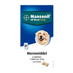 Mansonil All Worm Dog Tasty Small/Medium - Anti wormenmiddel