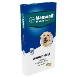 Mansonil All Worm Dog Tasty Small/Medium - Anti wormenmiddel