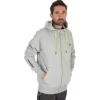 Matrix Full Zip Hoody Marl Grey/Lime (Black Edition) - Vesten & truien - Xxl