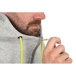 Matrix Full Zip Hoody Marl Grey/Lime (Black Edition) - Vesten & truien - Xxl