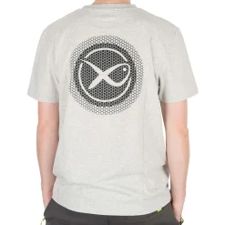 Matrix Large Logo T-Shirt Marl Grey - Shirts - Xxl