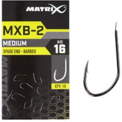 Matrix Mxb-2 Barbed Spade End (Black Nickel) - Haak - 10 stuks Size 20