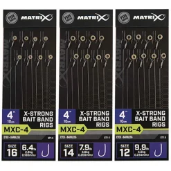 Matrix Mxc-4 Barbless 0.23mm 10cm X-Strong Bait Band - Hakenboekje - Size 12