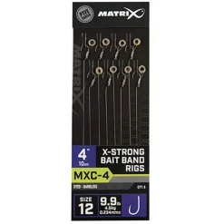 Matrix Mxc-4 Barbless 0.23mm 10cm X-Strong Bait Band - Hakenboekje - Size 12