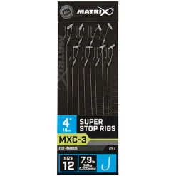 Matrix Mxc-3 Barbless 0.20mm 10cm Super Stop - Hakenboekje - Size 12