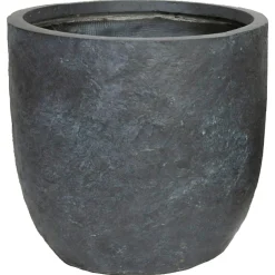 Mega Collections Arizona Egg Bloempot - Bloempotten - Ø32x31 cm Donkergrijs