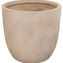 Mega Collections Clayfibre Egg Pot - Pot & Plantenbak - Ø39x38 cm Zand