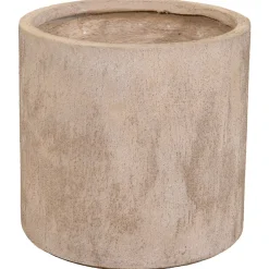 Mega Collections Clayfibre Cilinder Pot - Pot & Plantenbak - Ø46x43 cm Zand