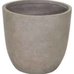 Mega Collections Clayfibre Egg Pot - Pot & Plantenbak - Ø39x38 cm Taupe
