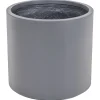 Mega Collections Clayfibre Cilinder Pot - Pot & Plantenbak - Ø25x25 cm Grijs