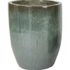 Mega Collections Glazed Egg Vaas - Pot & Plantenbak - Ø54x67 cm Mosgroen