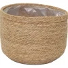 Mega Collections Plantenmand Raffa - Pot & Plantenbak - Ø31x27 cm Naturel