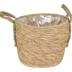 Mega Collections Plantenmand Naturel - Plantenbak - Ø29x23 cm Bruin