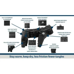 Mikki Doodle Coat Zwart - Hondenjas