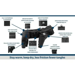 Mikki Doodle Coat Zwart - Hondenjas