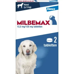 Milbemax Milbemax Hond - Anti wormenmiddel - 2 tab 10-75kg