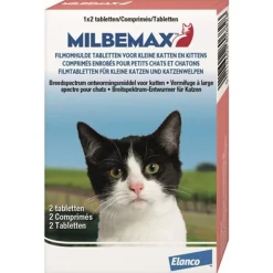 Milbemax Milbemax Kitten & Kat - Anti wormenmiddel - 2 tab 0.5 Tot 2 Kg