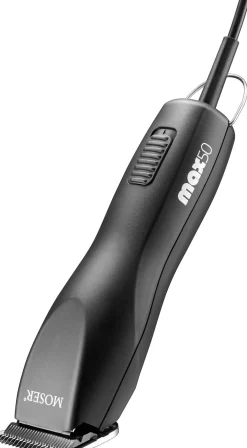 Moser Tondeuse Max50 Inclusief 2 Kammen - Hondenvachtverzorging - Zwart 50 Watt