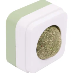 Mpets Houder Met Catnip Bal - Kattenspeelgoed - 4.5x4.5x4.7 cm