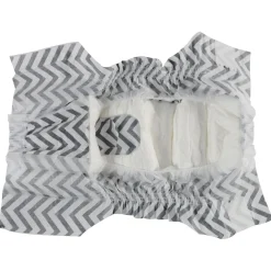 Mpets Luier - Training & Gedrag - 15x10x10.5 cm Zwart Wit Voor Teven Xs