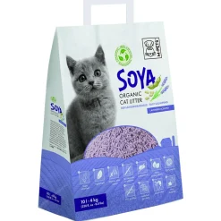 Mpets Soya Organic Cat Litter - Kattenbakvulling - 10 l Lavendel