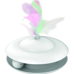 Mpets Speeltje Capella - Kattenspeelgoed - Ø12x8 cm Wit Interactief