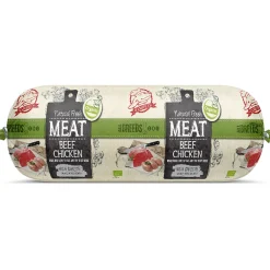 Natural Fresh Meat Organic All Breeds Worst - Hondenvoer - Rund Kip 600 g