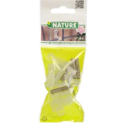 Nature Bevestigingsset - Klim-En Geleide Artikel - 0.5x0.5x3.2 cm Zwart 6 stuks Assorti