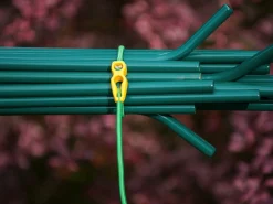 Nature Elastische Band Met Clip - Klim-En Geleide Artikel - 0.5x0.5x65 cm Groen