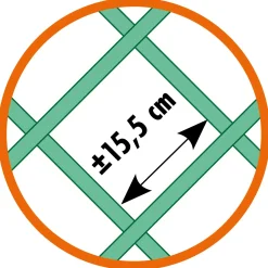 Nature Kunststof Klimrek - Klim-En Geleide Artikel - 100x200 cm Antraciet