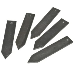 Nature Leistenen Plantenetiketten - Kweekbenodigdheden - 15x3 cm Grijs 5 stuks