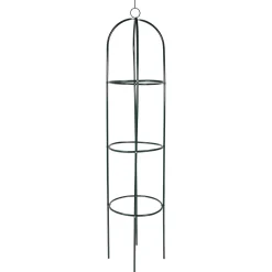 Nature Metalen Rozen- En Klimplantenzuil - Plantengeleiders - 40x40x190 cm Groen