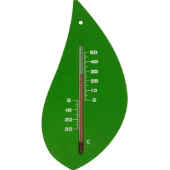 Nature Muurthermometer - Boomblad - Thermometer - Groen