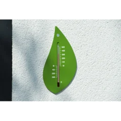 Nature Muurthermometer - Boomblad - Thermometer - Groen