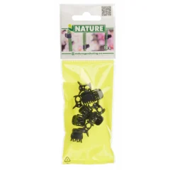 Nature Orchidee Clips - Klim-En Geleide Artikel - 1x1.5x1.5 cm Zwart 10 stuks