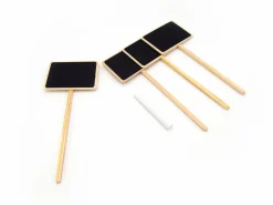 Nature Plaatetiketten - Kweekbenodigdheden - 20.5x8.6x6 cm Zwart Wit 4 stuks