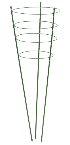 Nature Plantensteun Set 4 Ringen En 3 Steunen - Klim-En Geleide Artikel - Ø29.5x90 cm Groen