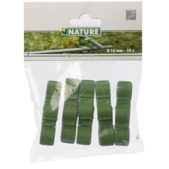 Nature Plantenstokclips - Klim-En Geleide Artikel - 1.6x1.6 cm Groen 10 stuks