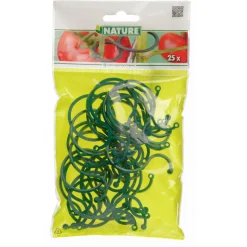 Nature Tomatenplantringen - Klim-En Geleide Artikel - 0.3x4.4x6.5 cm Donkergroen 25 stuks