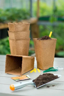 Nature Turfpot - Kweekbenodigdheden - 18x10x10 cm Bruin 5 stuks