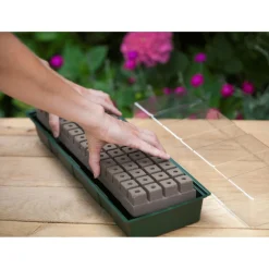 Nature Vensterbankkweekset - Vensterbanktuin - 49x15.5x10 cm Groen Transparant