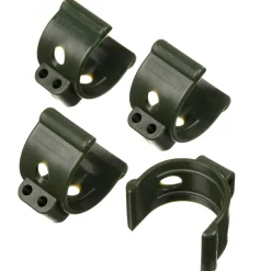 Nature Verstelbare Kunststof Clip - Klim-En Geleide Artikel - 3.5x2.4x4.9 cm Groen 4 stuks