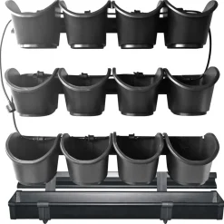 Nature Verticaal Tuinier Startset - Kweekbenodigdheden - 60x60 cm Zwart