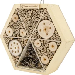 Natuurmonumenten Insectenhuis Zeshoek - Nestkast - 25x8x25 cm Medium