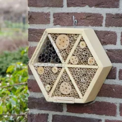 Natuurmonumenten Insectenhuis Zeshoek - Nestkast - 25x8x25 cm Medium