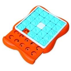 Nina Ottosson Challenge Slider Snack Puzzel - Hondenspeelgoed - 38x38x5 cm Oranje Blauw Level 3