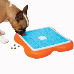 Nina Ottosson Challenge Slider Snack Puzzel - Hondenspeelgoed - 38x38x5 cm Oranje Blauw Level 3