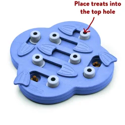 Nina Ottosson Dog Hide N Slide Snack Puzzel - Hondenspeelgoed - 30x30x5 cm Paars Level 2