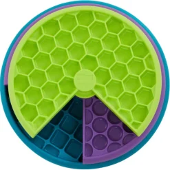 Nina Ottosson Lickin'Layers - Hondenspeelgoed - Ø26 cm Groen Paars Blauw Level 2 Spel